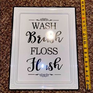 Bathroom Tin Wall Decor